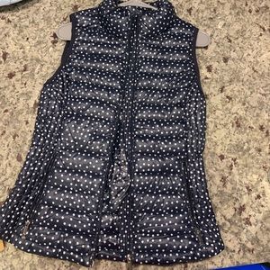 NWT Blue polka dot Tommy Hilfiger puffer vest.